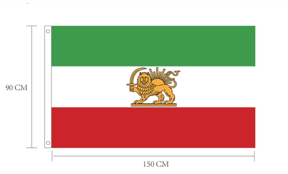 Custom Vlaggen 3X5ft Polyester Iran Leeuw Vlag Perzische Vlag Met Leeuw